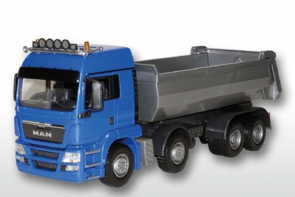 EMEK21694 - MAN TGS M 8x4 blue tipper truck - 1