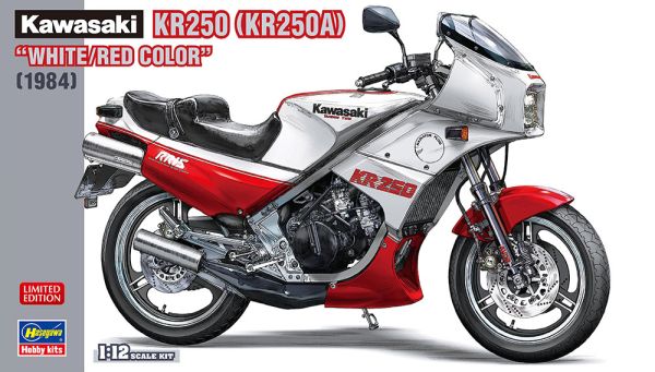 HAW21745 - KAWASAKI KR250 1984 White and red to assemble and paint - 1