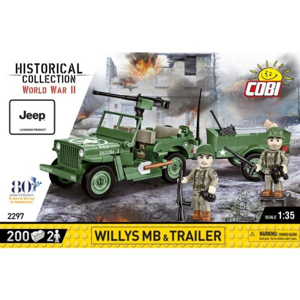 COB2297 - JEEP Willys MB with trailer 80th anniversary - 200 Coins - 1