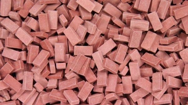 JUW23019 - 1000 light red bricks 0.72cm x 0.36cm x 0.18cm - 1