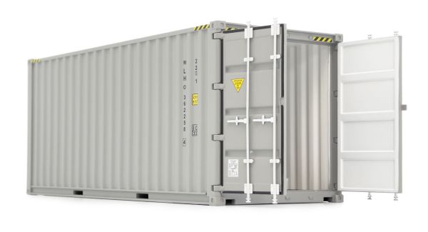 MAR2323-03 - Shipping container 20 feet grey - 1