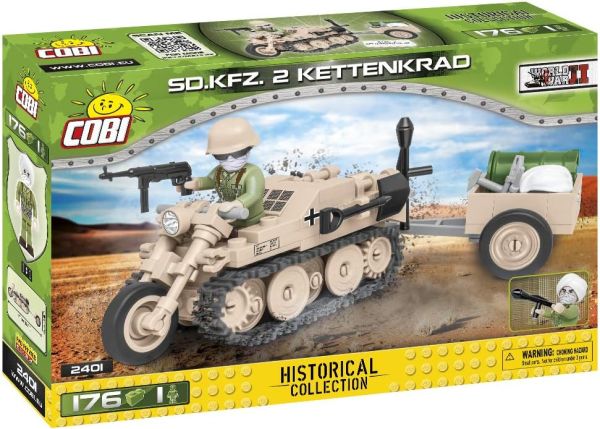 COB2401 - German vehicle S.D.KFZ 2 KETTENKRAD Afrika Korps - 176 pcs - 1