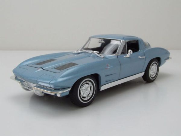 WEL24073BLEU - CHEVROLET Corvette 1963 Blue - 1