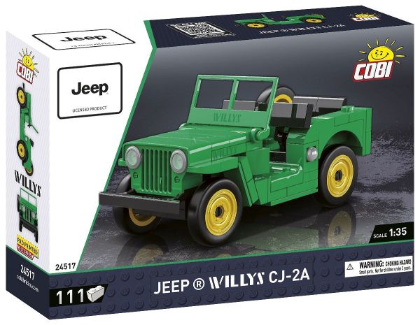 COB24517 - JEEP Willys CJ-2A green - 111 pieces - 1