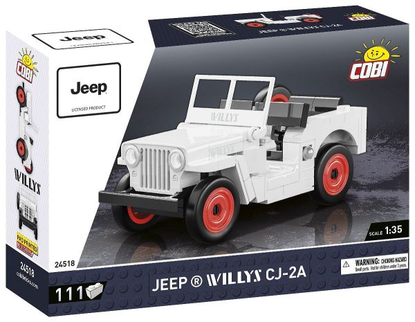 COB24518 - JEEP Willys CJ-2A white - 111 pieces - 1