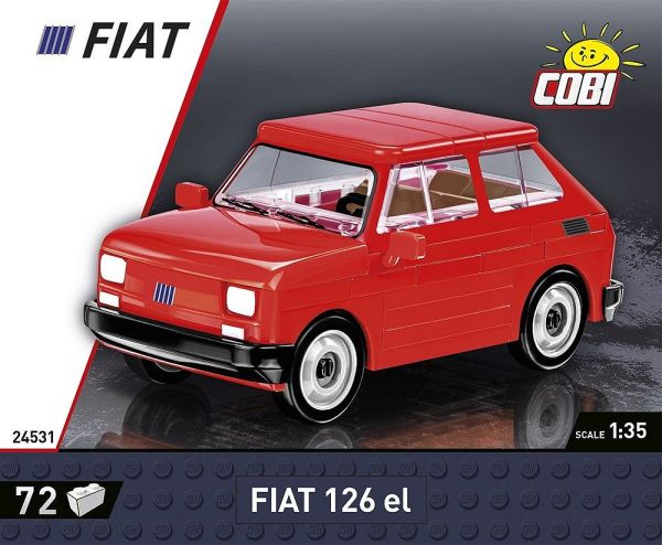 COB24531 - FIAT 126 EL red 1994-1999 - 72 pieces - 1