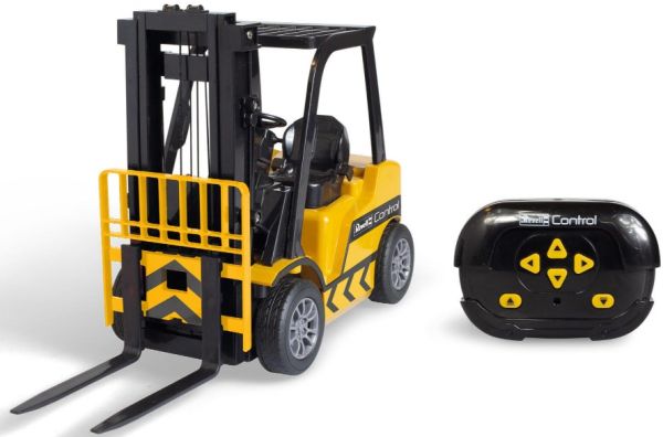 REV24535 - Remote controlled forklift with two boxes and two pallets and a rack - 1