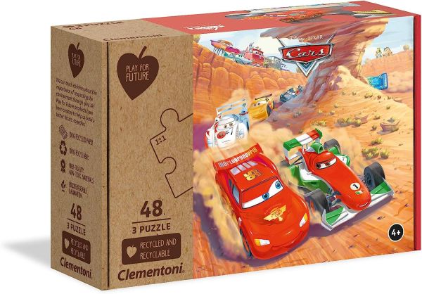 CLE25254 - 3 Puzzles 48 pieces Disney Cars - 1