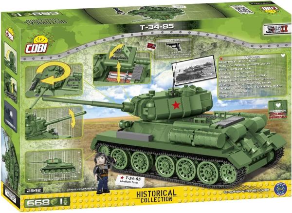 COB2542 - Russian tank T-34-85 - 668 pieces - 1