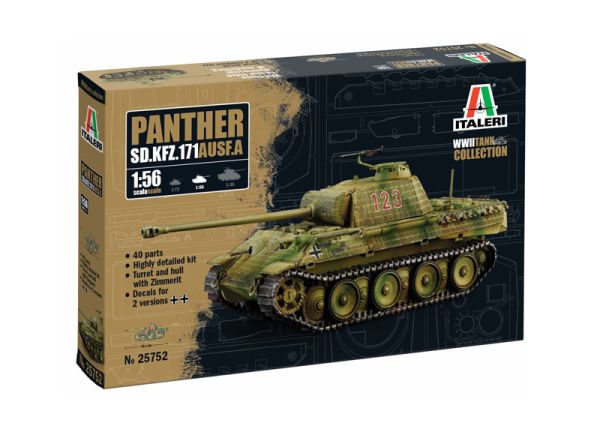 ITA25752 - PANTHER Sd.Kfz.171 Ausf.A tank to assemble and paint - 1