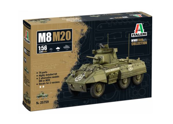 ITA25759 - M8/M20 tank to assemble and paint - 1