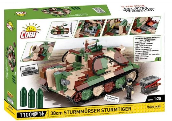 COB2585 - Gun 38cm Sturmmorser Sturmtiger - 1100 pcs - 1