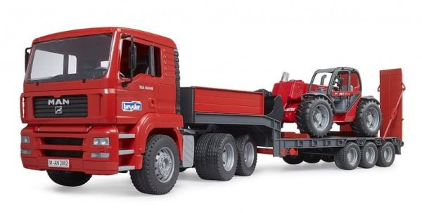 BRU2774 - MAN TGA 6x4 with equipment carrier and MANITOU MLT 633 telescopic handler - 1