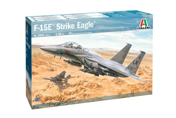 ITA2803 - F-15E Strike Eagle fighter plane to assemble and paint - 1