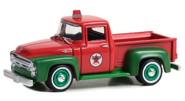 GREEN28120-A - FORD F-100 Pick-up red and green 1954 TEXACO 120 years under blister - 1