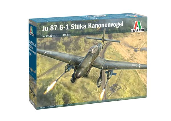 ITA2830 - JU 87 G-1 Stuka Kanonenvogel fighter plane to assemble and paint - 1