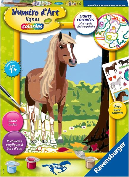 RAV287932 - Colorful Art Number - Medium Format 18x24 cm - Horse and Nature - 1