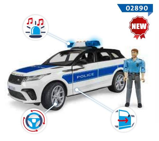 BRU2890 - RANGE ROVER Velar Police with policeman - 1