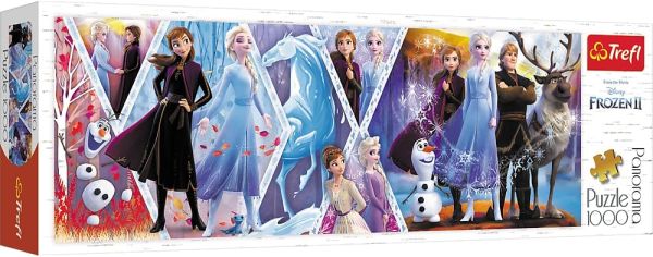 TRF29048 - Panoramic Puzzle 1000 pieces DISNEY - THE SNOW QUEEN 2 - 1