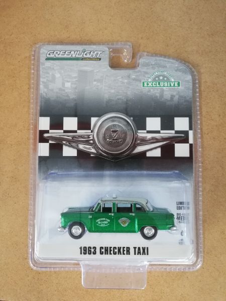 GREEN30207VERT - CHECKER MOTORS MARATHON A11 1963 taxi green version sold in blister pack - 1