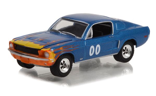 GREEN30328 - FORD Mustang GT Fastback Race Car #00 1968 under blister - 1