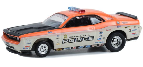 GREEN30369 - Blister-packed 2008 Edmonton Police DODGE Challenger R/T from the Blueline Racing series - 1