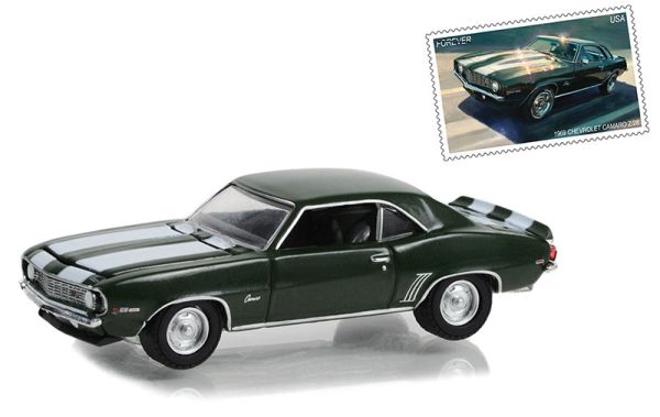 GREEN30372 - 1969 CHEVROLET Camaro Z28 from the UNITED STATES POSTAL SERVICE series in blister pack - 1