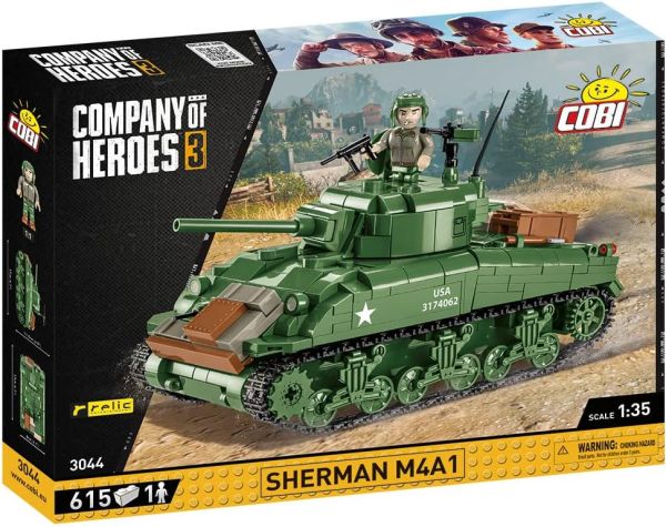 COB3044 - SHERMAN M4A1 Tank - 615 Parts - 1