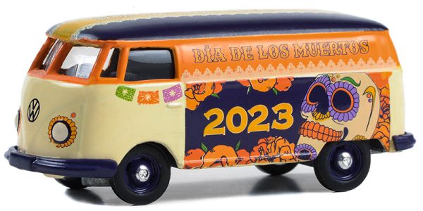 GREEN30482 - VOLKSWAGEN T2 PANEL VAN Dia de los Muertos 2023 blister carded - 1