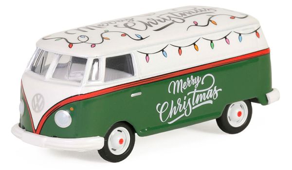 GREEN30484 - VOLKSWAGEN Type 2 Panel Van Noël 2024 from the MERRY CHRISTMAS series in blister pack - 1