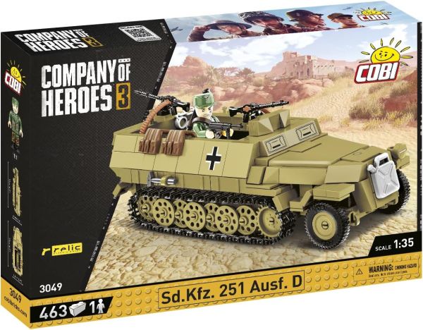 COB3049 - Char SD. KFZ. 251 Ausf.D - 463 Pieces - 1