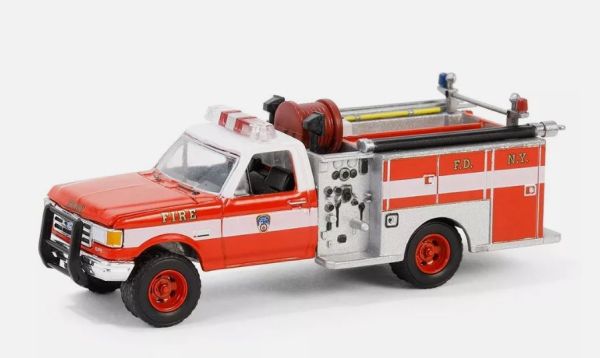 GREEN30502 - FORD F-350 1987 New York Fire Department under blister - 1