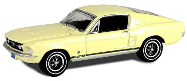 GREEN30504 - FORD Mustang GT Fastback 1967 yellow from the series HIGH COUNTRY SPECIAL under blister pack - 1