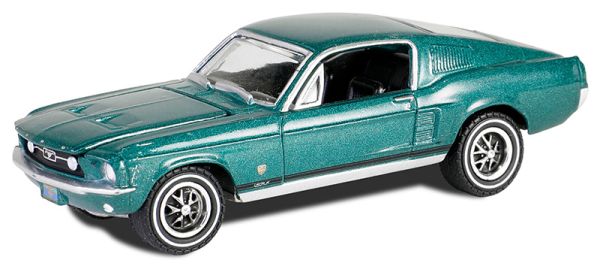 GREEN30505 - 1967 FORD Mustang GT Fastback green HIGH COUTRY SPECIAL in blister pack - 1