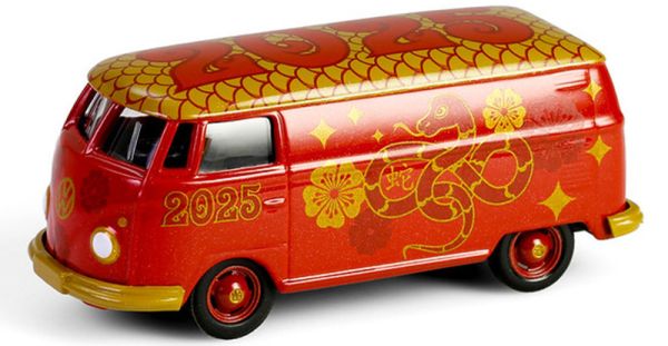 GREEN30531 - VOLKSWAGEN Type 2 Panel Van - Chinese Sign 2025 Snake Year in blister pack - 1