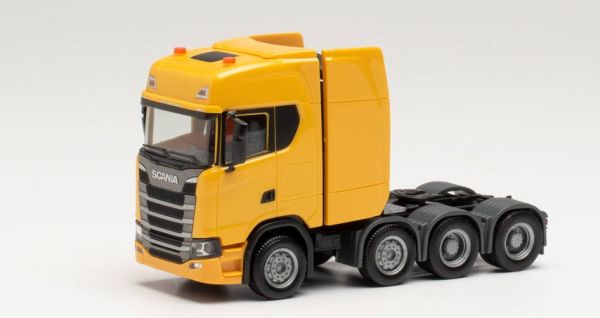 HER308601-003 - SCANIA CS 20 HD 8x4 YELLOW SCHWERLASTZUGMASCHINE MAIGELB - 1