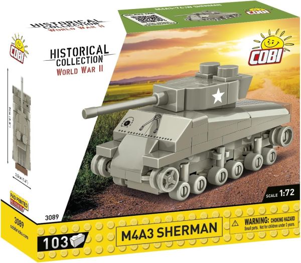 COB3089 - SHERMAN M4A3 Tank - 103 Pieces - 1