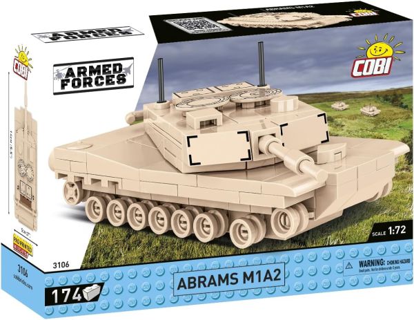 COB3106 - ABRAMS M1A2 Tank – 174 Parts - 1