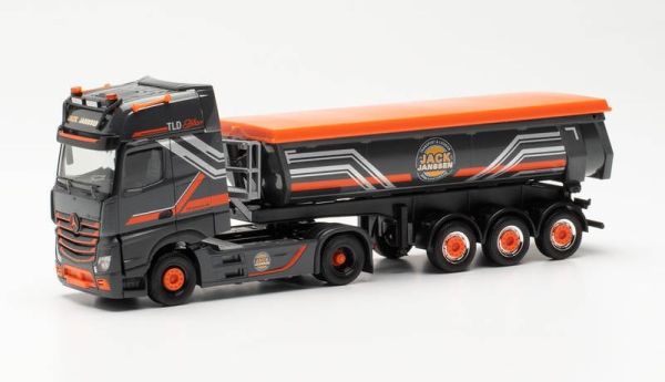 HER314565 - MERCEDES ACTROS 18 GIGASPACE 4x2 with 3-axle tipper trailer JACK JANSSEN - 1