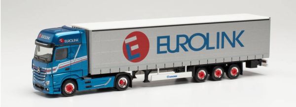 HER314855 - MERCEDES ACTROS GIGASPACE 4x2 GARDINENPLANEN SATTELZUG EUROLINK - 1