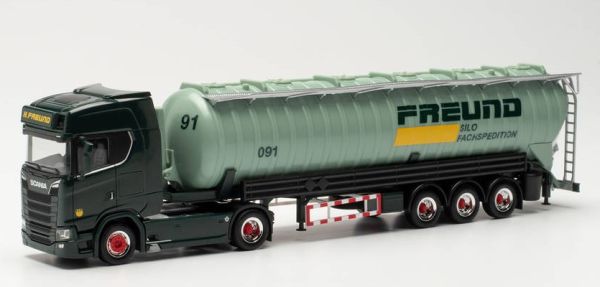 HER315166 - SCANIA CS 20 HD 4X2 with 3-axle silo trailer SPEDITION FREUND - 1