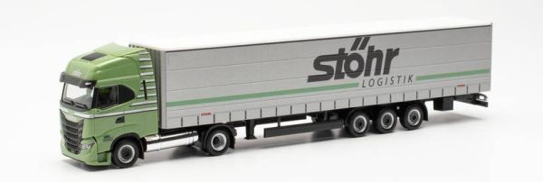 HER315227 - IVECO S-WAY LNG 4x2 semi-trailer 3 axles covered 15M STOHR - 1