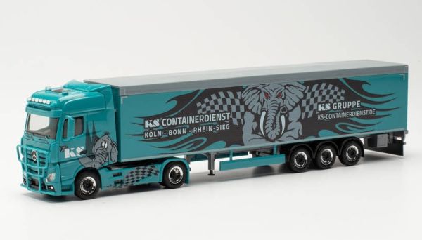 HER315241 - MERCEDES ACTROS BIGSPACE 4X2 semi-trailer with 3 axles KS CONTAINERDIENST - 1