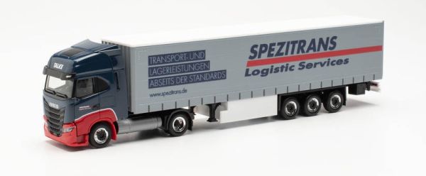 HER315258 - IVECO S-WAY LNG 4x2 semi-trailer 3 axles covered SPEZITRANS - 1