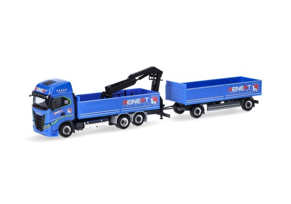 HER315265 - IVECO S-Way 6x2 with loading crane and 1+1 axle trailer REINERT LOGISTIC - 1