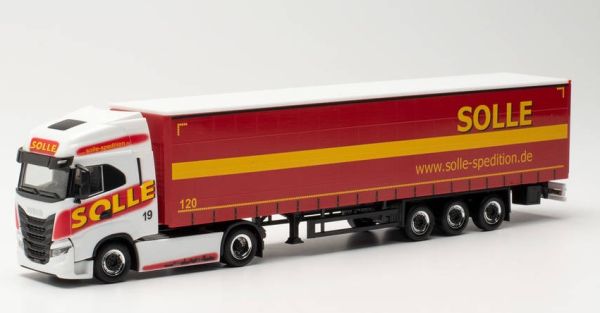 HER315326 - IVECO S-WAY 4X2 with 3-axle tarpaulin trailer SOLLE - 1