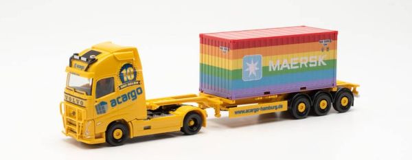 HER315364 - VOLVO FH GL 4x2 container truck MAERSK RAINBOW with 3-axle trailer ACARGO 10 YEARS - 1