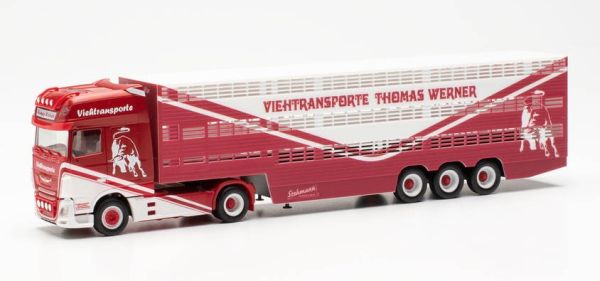 HER315449 - DAF XF SSC 4x2 with 3-axle cattle trailer THOMAS WERNER - 1