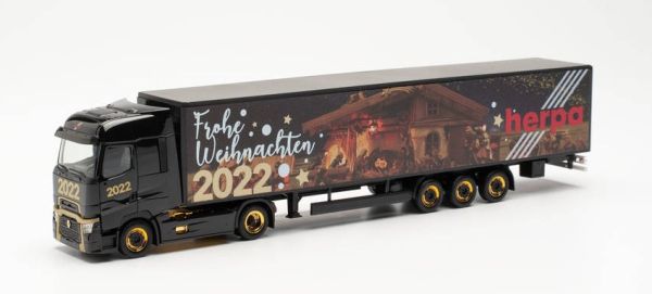 HER315470 - RENAULT T FACELIFT 4x2 with 3-axle trailer HERPA CHRISTMAS MODEL 2022 - 1