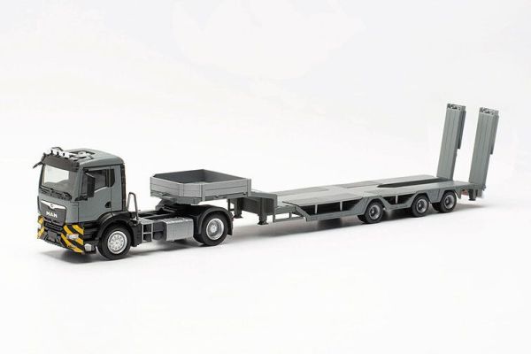 HER316194 - MAN TGS NN 4x2 with 3-axle trailer grey - 1